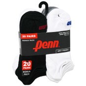 Wholesale - 20pk MENS PENN MULTI NS SOCKS SIZE 10-13 C/P 30, UPC: 194382014738